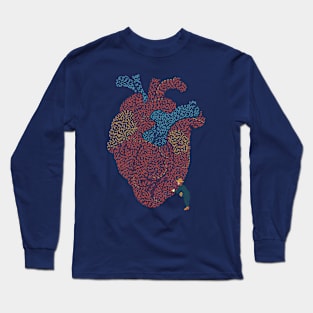 The Starry Night Heart by Tobe Fonseca Long Sleeve T-Shirt